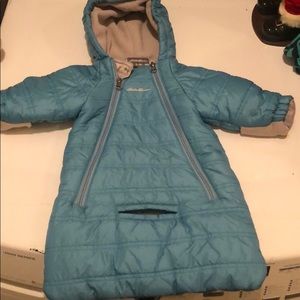Teal and gray Eddie Bauer 0-3 month
